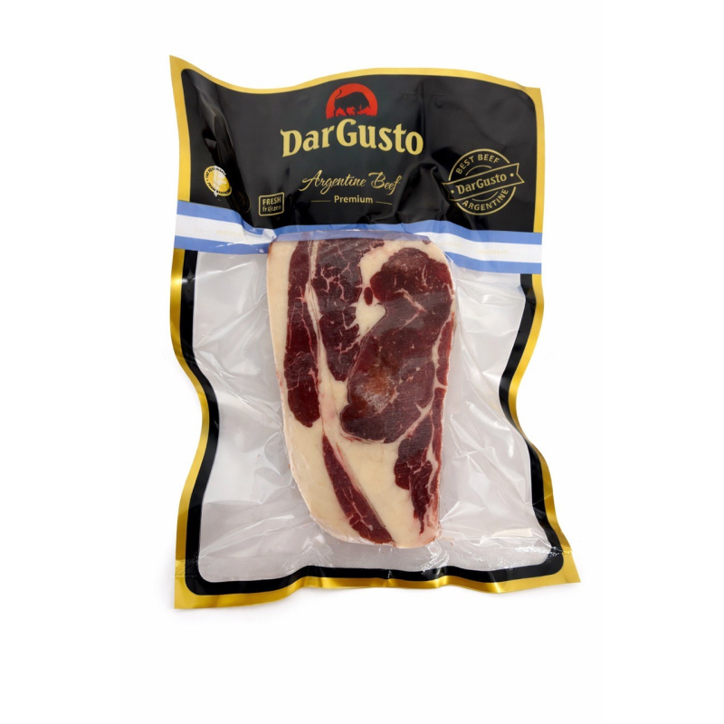 СТЕЙК СТРІПЛoЙН / STRIPLOIN / BIFE ANGOSTO (з косичкою) — ПОРЦІЙНИЙ СТЕЙК (АНГУС, ☀️DAR GUSTO☀️, АРГЕНТИНА) незачищений 350 г.